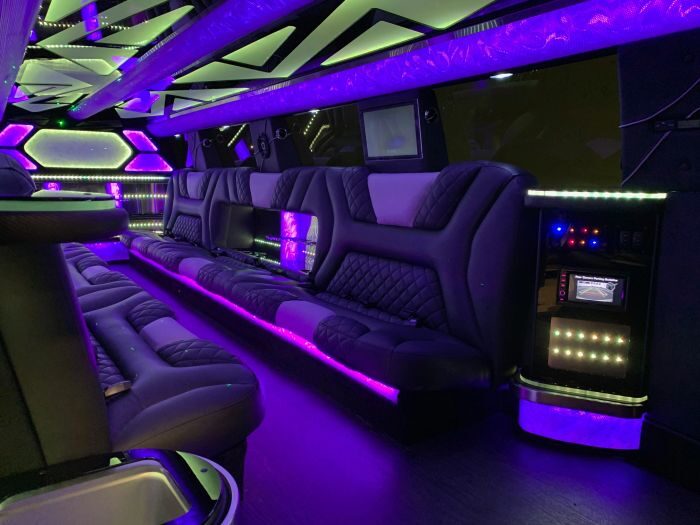 SUV limo interior – Greenwood Village limo service